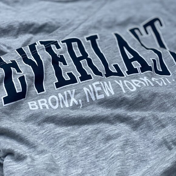 Everlast x Zara Grey Wrap T-Shirt (S) - Picture 4 of 11